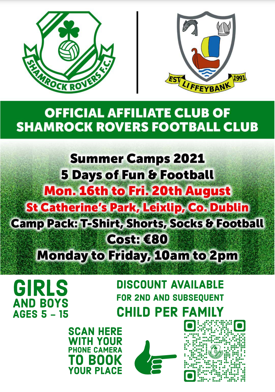 Liffeybank Fc Shamrock Rovers Liffeybank Fc Summer Camp In St Catherines
