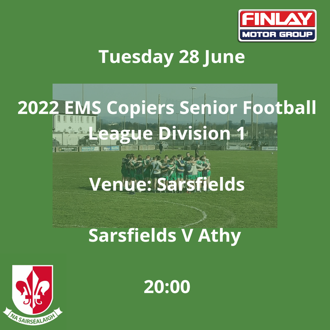 ClubZap Sarsfields V Athy