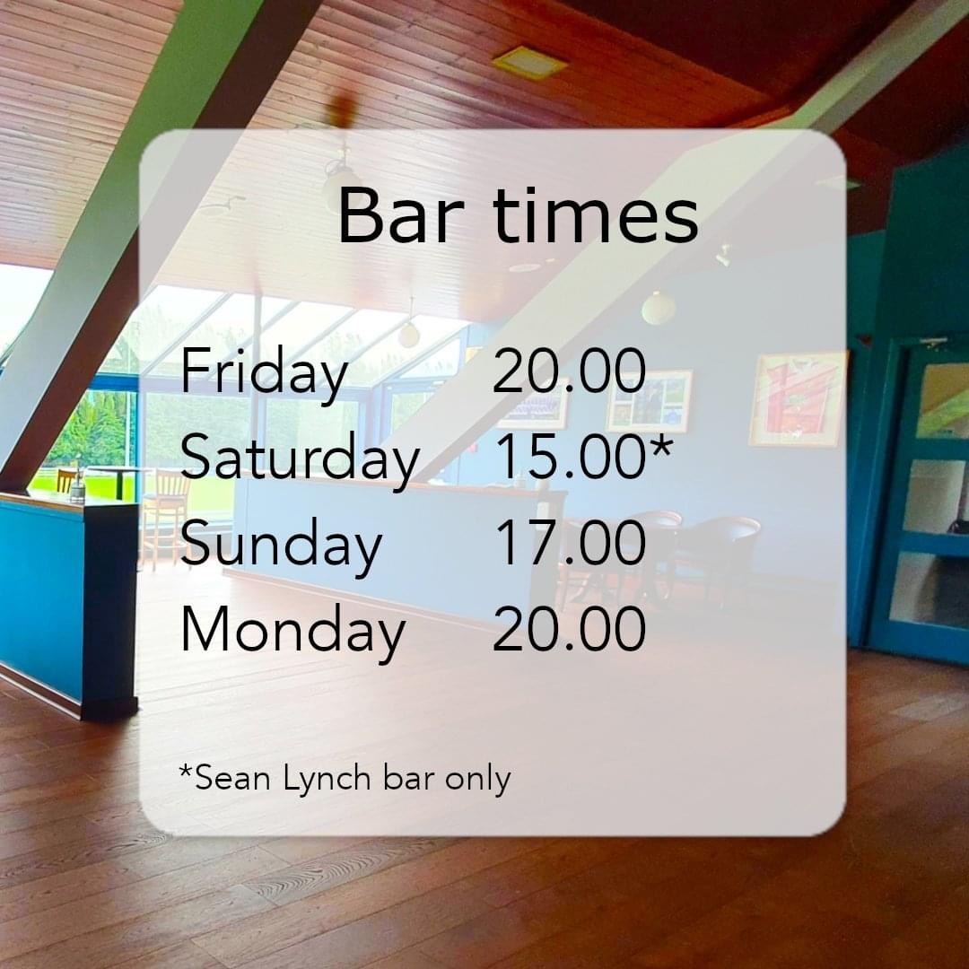 ClubZap Bar Opening Times
