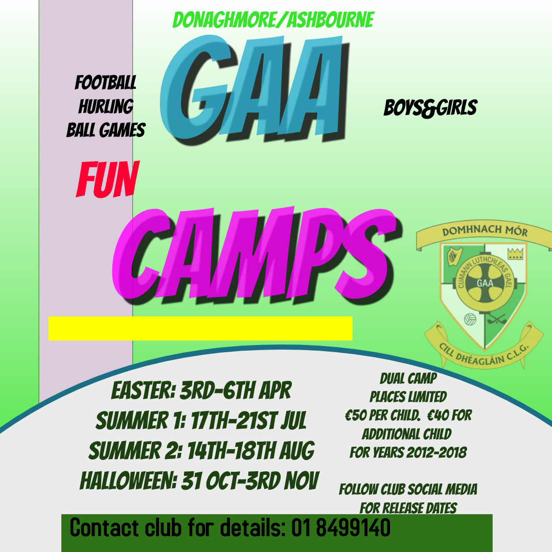 ClubZap Donaghmore/Ashbourne GAA camps