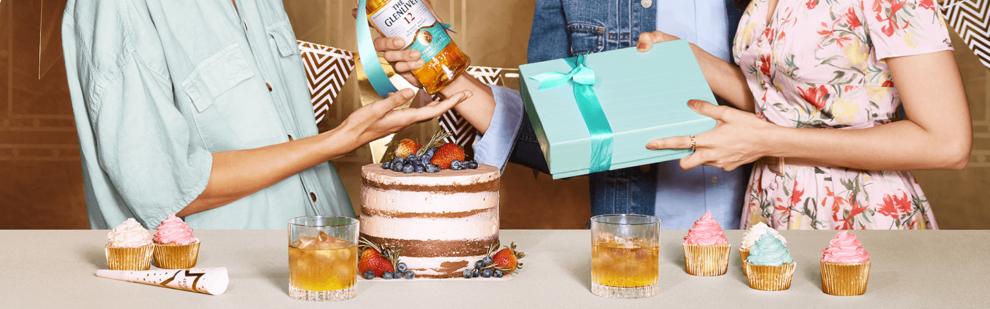 Only the best whiskey for your best friend - The Glenlivet Founder's Reserve with ice