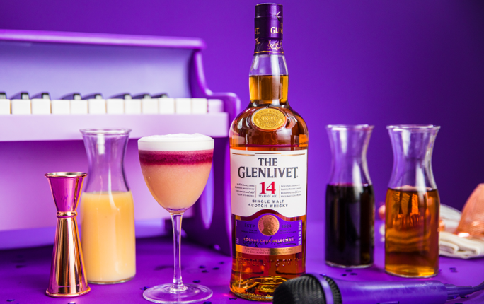 The Purple Rain Cocktail with The Glenlivet 14 YO