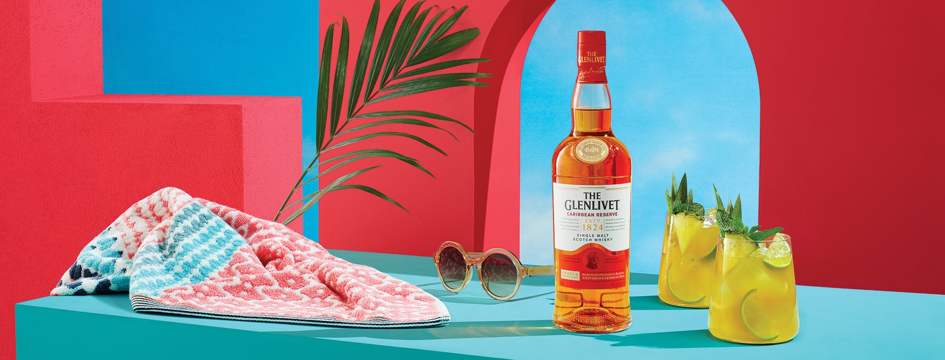 Caribbean Reserve and two cocktails Caribbean Reserve and two cocktails