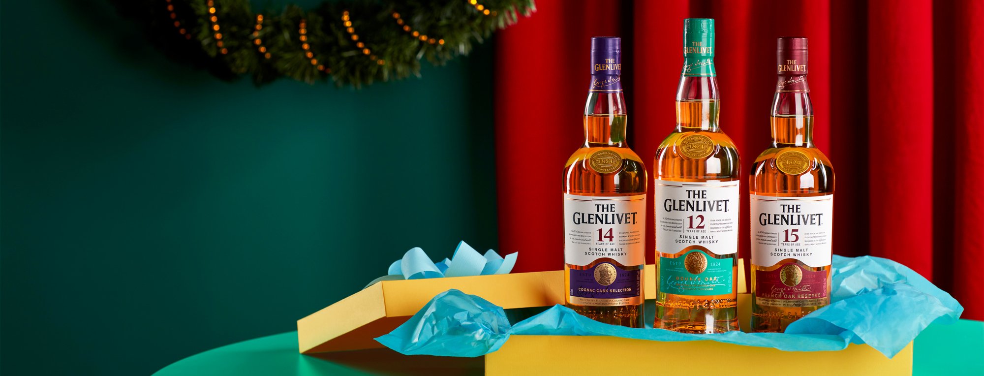 The Glenlivet Trilogy Products 12 Year Old, 14 Year Old and 15 Year Old The Glenlivet Trilogy Products 12 Year Old, 14 Year Old and 15 Year Old