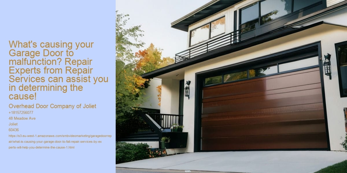 What is causing your Garage Door to fail? Repair services by experts will help you determine the cause!