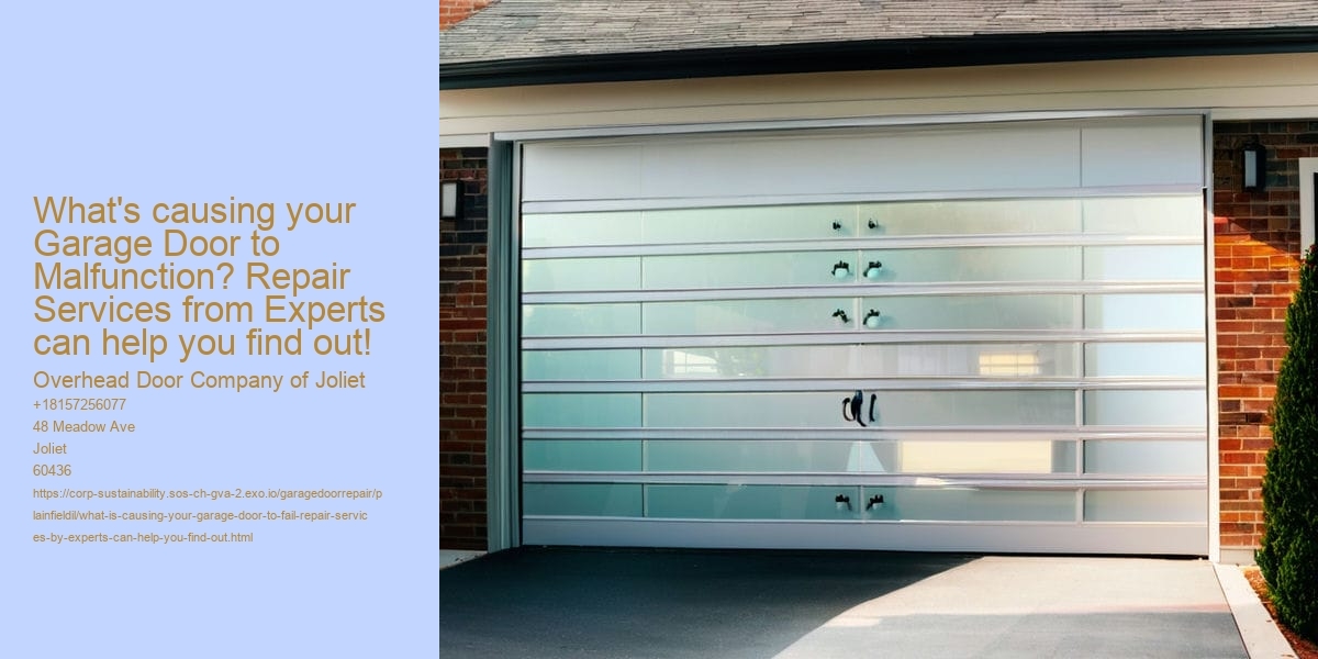 What Is Causing Your Garage Door to fail? Repair services by experts can help you find out!