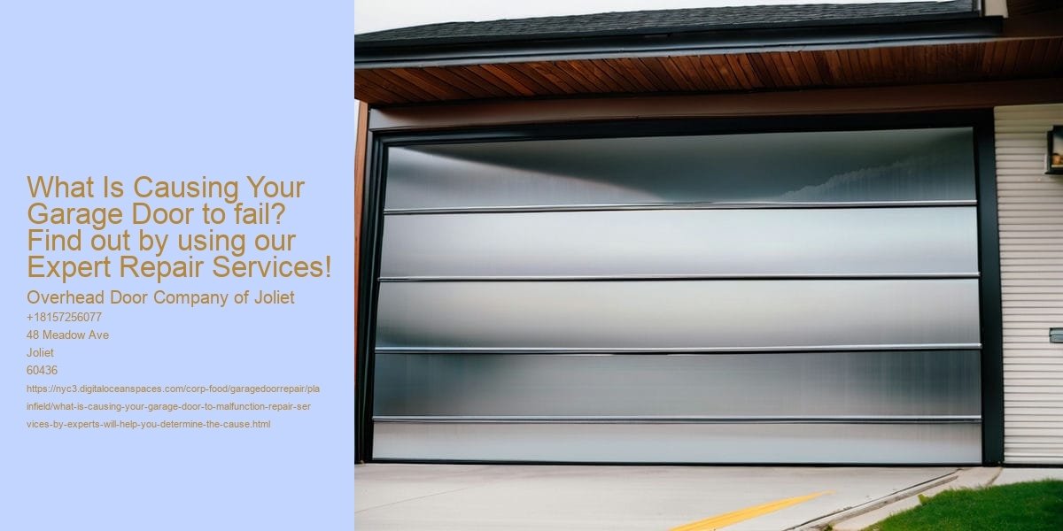 What is causing your Garage Door to malfunction? Repair Services by Experts will help you determine the cause!