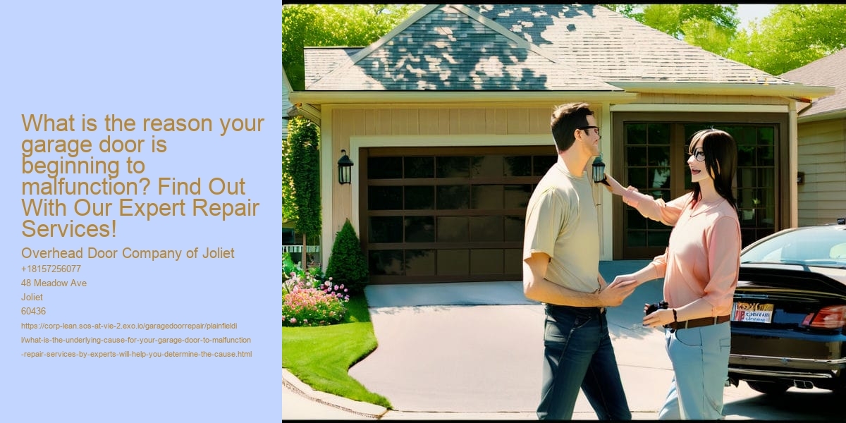 What is the underlying cause for your garage door to malfunction? Repair Services by Experts will help you determine the cause!
