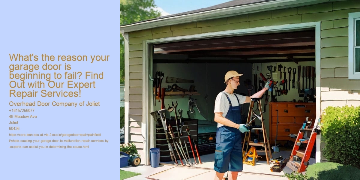 What's causing your garage door to malfunction? Repair Services by Experts can assist you in determining the cause!