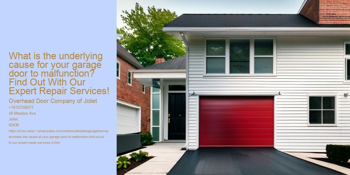 What's the cause of your Garage Door to Malfunction? Find Out With Our Expert Repair Services!