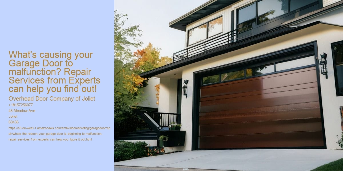 What's the reason your garage door is beginning to malfunction? Repair Services from Experts can help you figure it out!