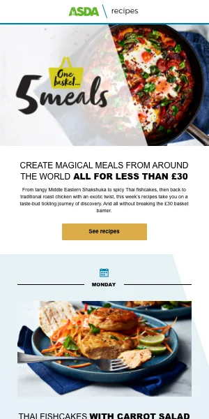 Asda HTML email campaign