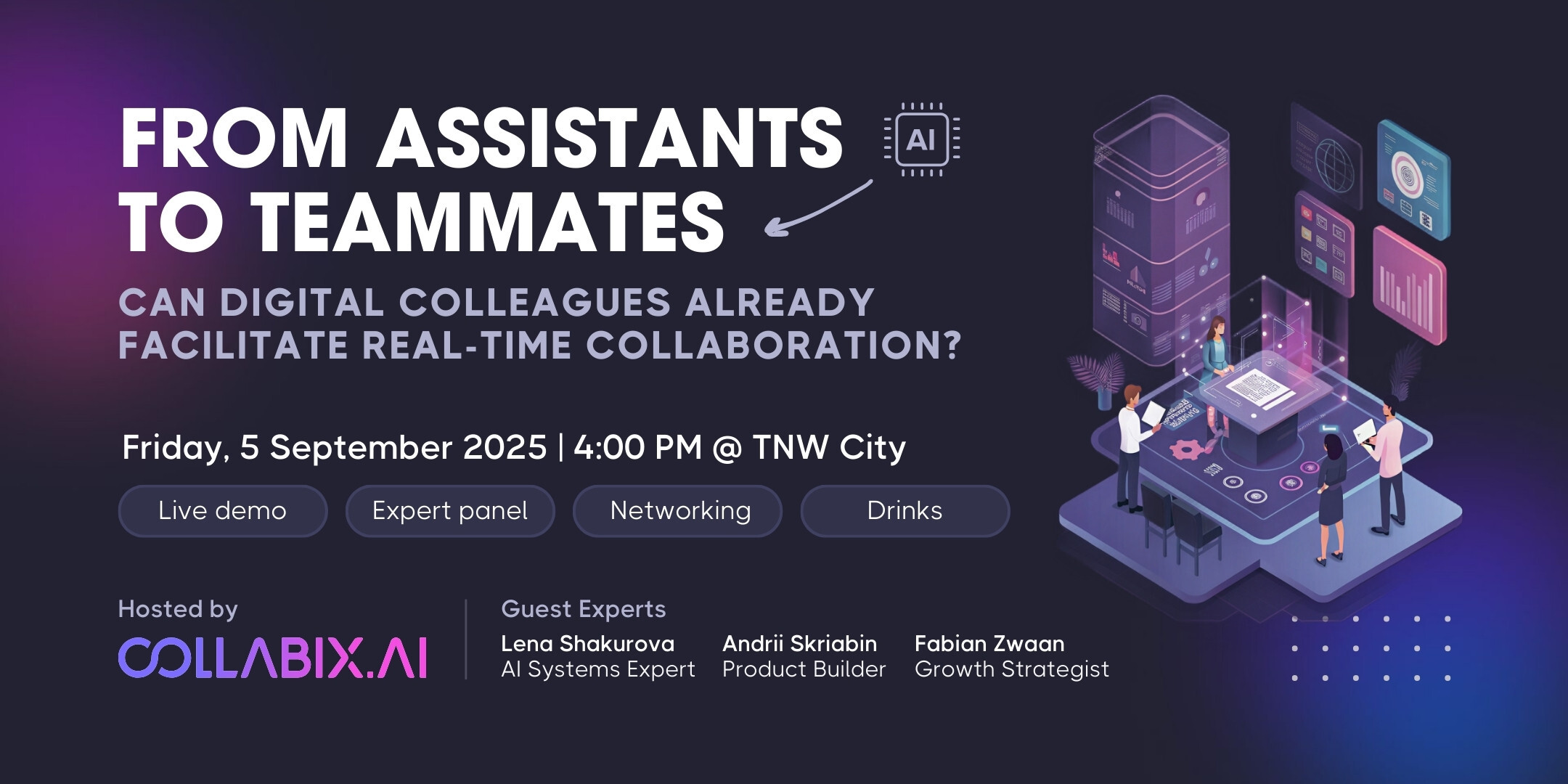 Can digital colleagues like Collabix.ai already facilitate real-time collaboration?