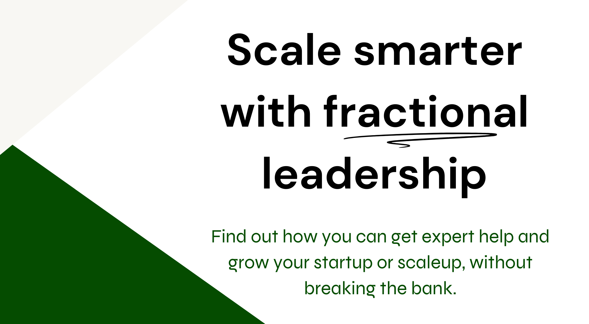Scale Smarter: The Fractional Leadership Advantage