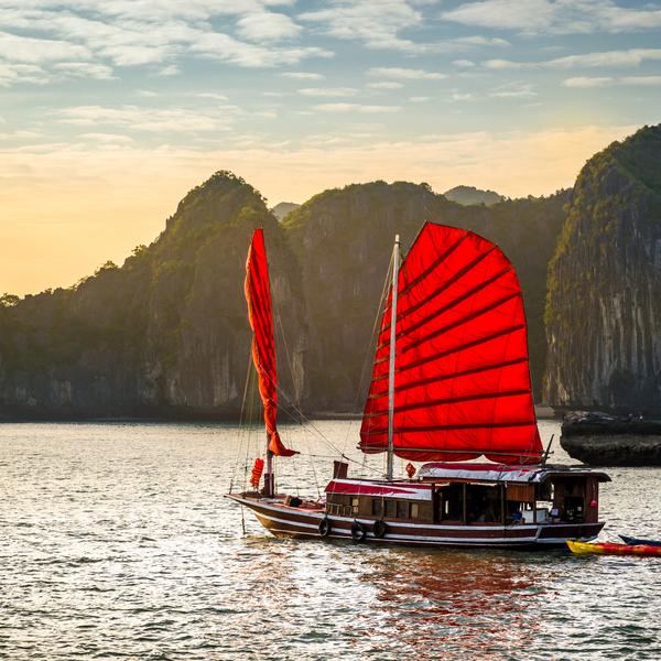 Halong Bay at Sunset