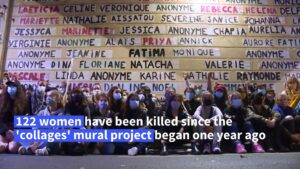 122-women-killed-in-France-honoured-on-femicide-collage