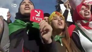 Algerians-protest-boycott-presidential-vote