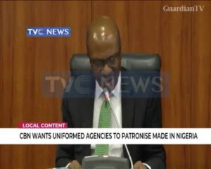 CBN-wants-uniformed-agencies-to-patronise-made-in-Nigeria