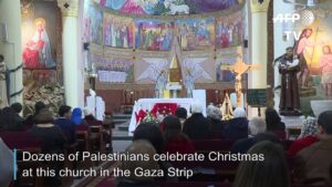 Christmas-Midnight-mass-in-the-Gaza-Strip