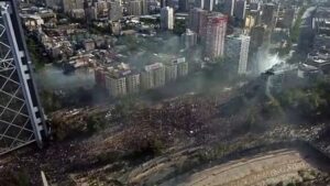 Drone-images-show-thousands-of-protesters-in-Santiago