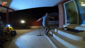 Drunk-skateboarder-flips-over-before-crashing-on-pole