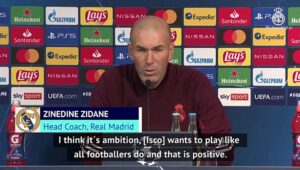 Zidane-not-worried-by-Iscos-grumbles-over-lack-of-playing-time
