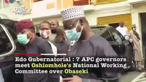 Edo-gov-election-7-APC-governors-meet-Oshiomholes-National-Working-Committee-over-Obaseki
