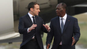 French-President-Macron-visits-troops-stationed-in-Ivory-Coast