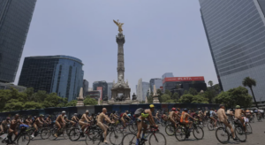 Mexico City and London cyclists strip down to protest