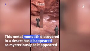 Mysterious-monolith-in-US-desert-reportedly-disappears
