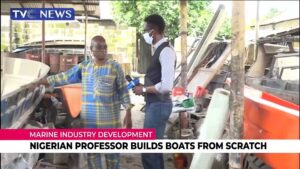 Nigerian-Professor-builds-boat-from-scratch