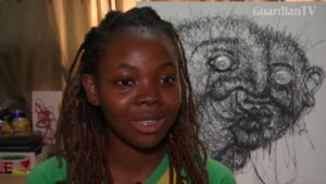 Nigerian-artist-transforms-scribbles-into-creative-artwork