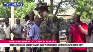 Operation-whirl-stroke-Hand-over-78-impounded-Motocycles-to-Benue-Govt