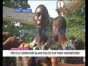 Oyo-tricycle-operators-blame-police-for-their-misfortunes