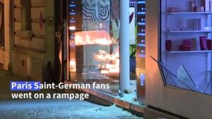 PSG-fans-rampage-in-Paris-after-Champion-League-final-loss