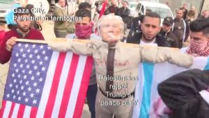 Palestinian-demonstrators-protest-against-Trumps