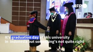 Robots-stand-in-graduates-place-in-Indonesian-university