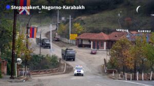 Russian-convoy-of-peacekeeping-troops-enters-Nagorno-Karabakh