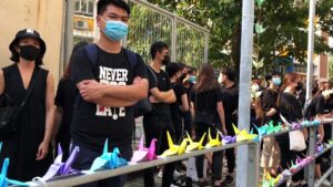 Sit-in-at-school-of-Hong-Kong-protester-shot-by-police