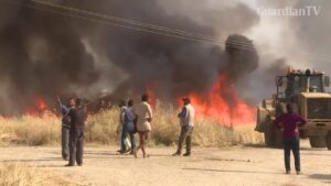 Syria-Kurds-alarmed-as-fire-ravages-wheat-near-oil-installations