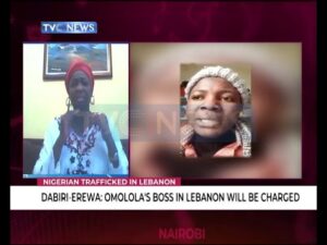 Trafficking-Omololas-boss-in-Lebanon-will-be-charged-Abike-Dabiri-Erewa