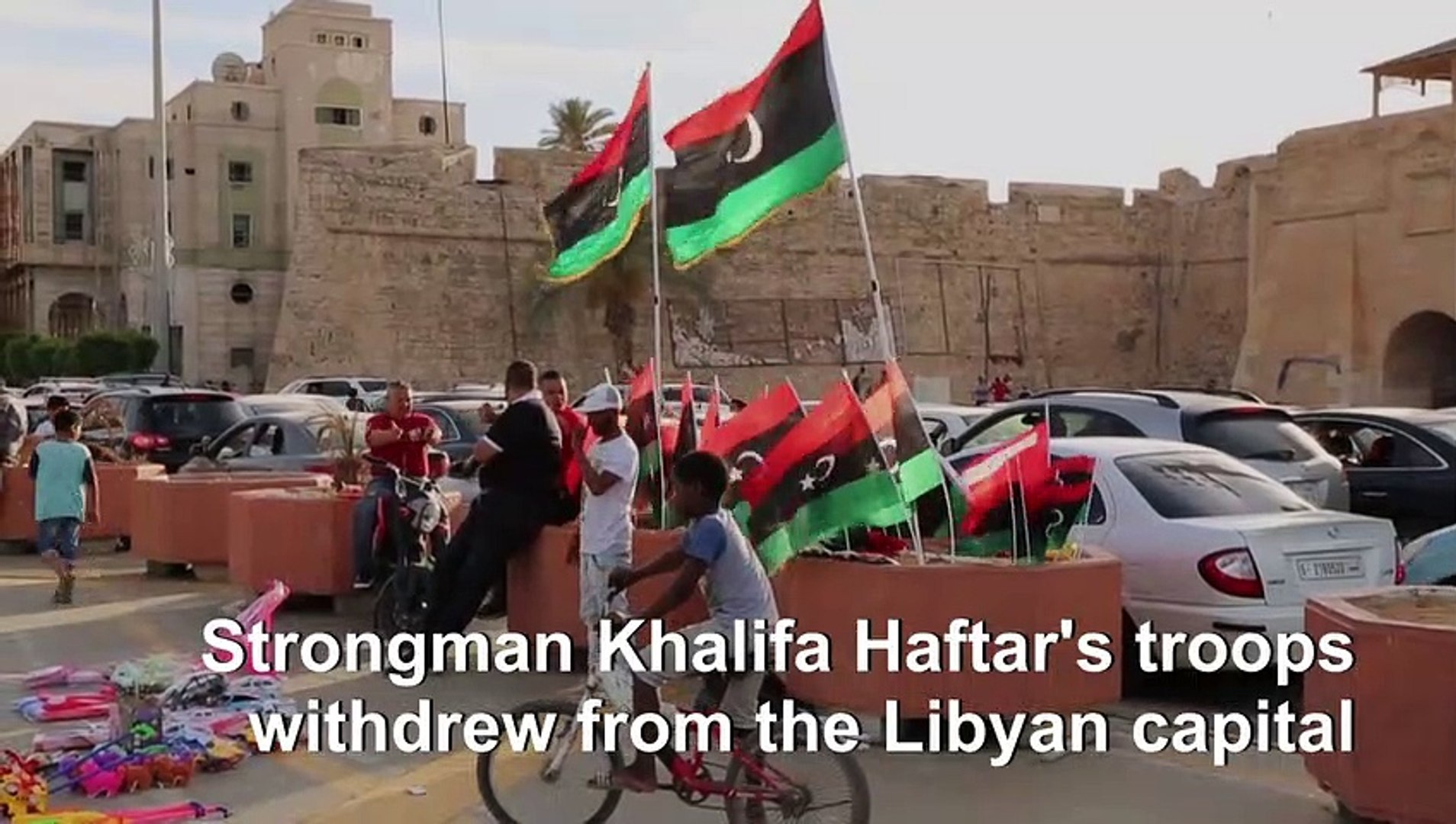 Tripoli-residents-celebrate-retreat-of-Libya-strongmans-forces
