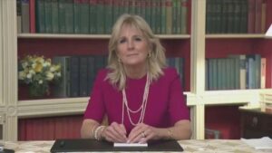 US-First-Lady-thanks-educators-on-first-day-in-White-House