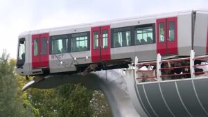 Whale-tail-sculpture-saves-Dutch-metro-train
