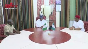 Why-Hope-Uzodinma-met-Buhari-Oshiomhole