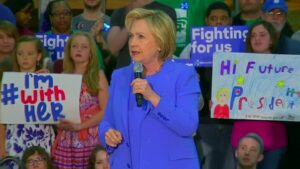 Clinton attacks Trump’s “reckless, risky talk”