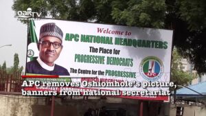 APC-removes-Oshiomholes-picture-banner-from-national-secretariat