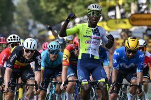 Eritrean Biniam Girmay becomes first Black African rider to win a Tour de France stage