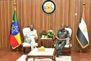 Sudan army chief Burhan hosts Ethiopia’s Abiy Ahmed