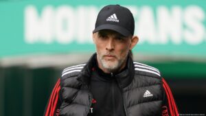 Bayern’s coach on the pitch